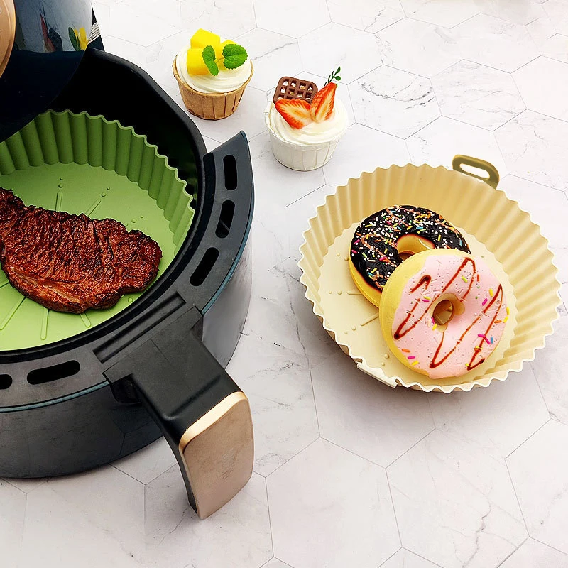 

Airfryer Baking Paper Silicone BBQ Basket Mat Reusable Oven Baking Pizza Tray Nonstick Pot Liner Replacement Parchment Grill Pan