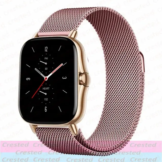 Sleek Milanese Metal Watch Bracelet - Adjustable 20mm/22mm Band