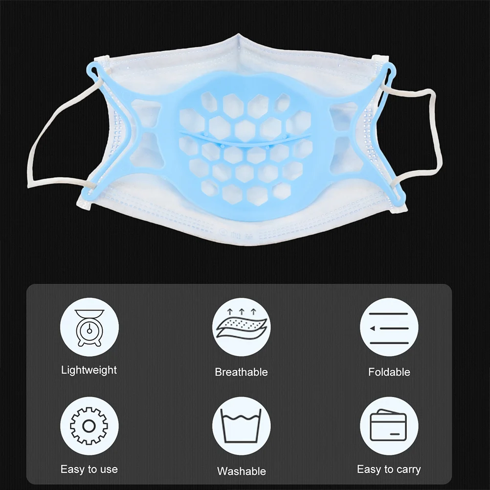 4 Pcs Mask Holder Lipstick Protective Stand 3D Bracket Inner Frame Support Facial Nose Mouth