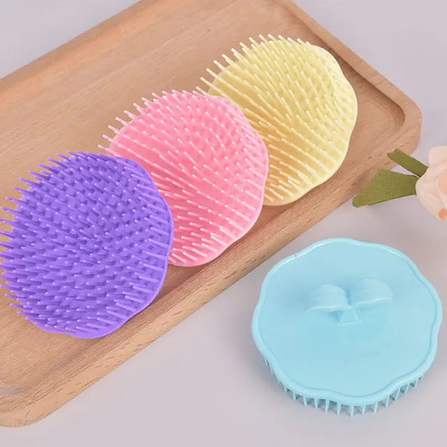 1Pc Shampoo Brush Adult Scalp Soft Glue Comb Long Hair Head Massage Supplies