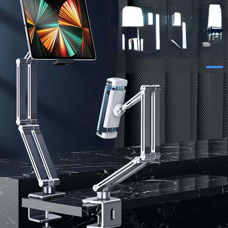 

Rotating flat bracket, divine tool, mechanical arm, hanging universal cantilever, metal fixing clip, computer support