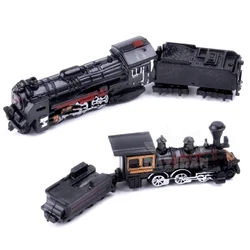 Locomotive électrique à vapeur 4D, modèle de Train, 7cm, Mini Kit de construction en plastique, Table de sable, jouet d'assemblage, cadeau pour enfants, 1/200 