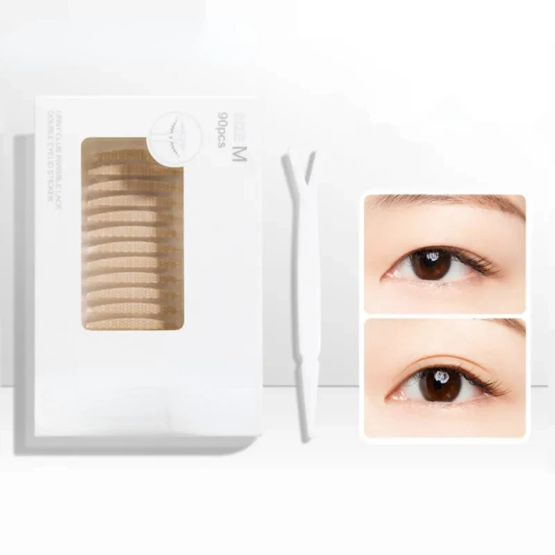 

Clear Beige Stripe Eyelid Tape Sticker Invisible Double Fold Eyelid Lace Paste Self-adhesive Natural Eye Tape Makeup Beauty Tool