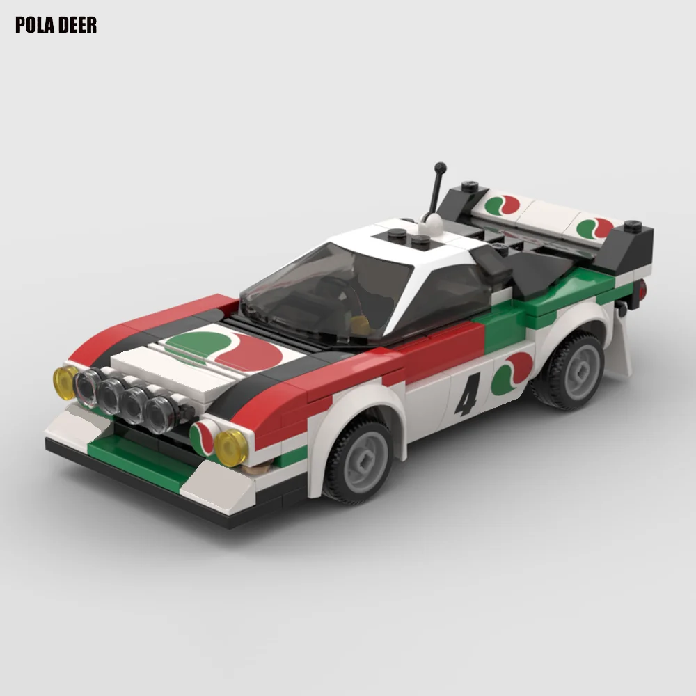 Poladeer 260-teiliges Celica GT-Set ​ ​ Champion-Serie Rennwagen Kreatives Montage-Set mit Aufklebern Baustein-Modell Jungen-Spielzeug Urlaubsgeschenk – Detail 8