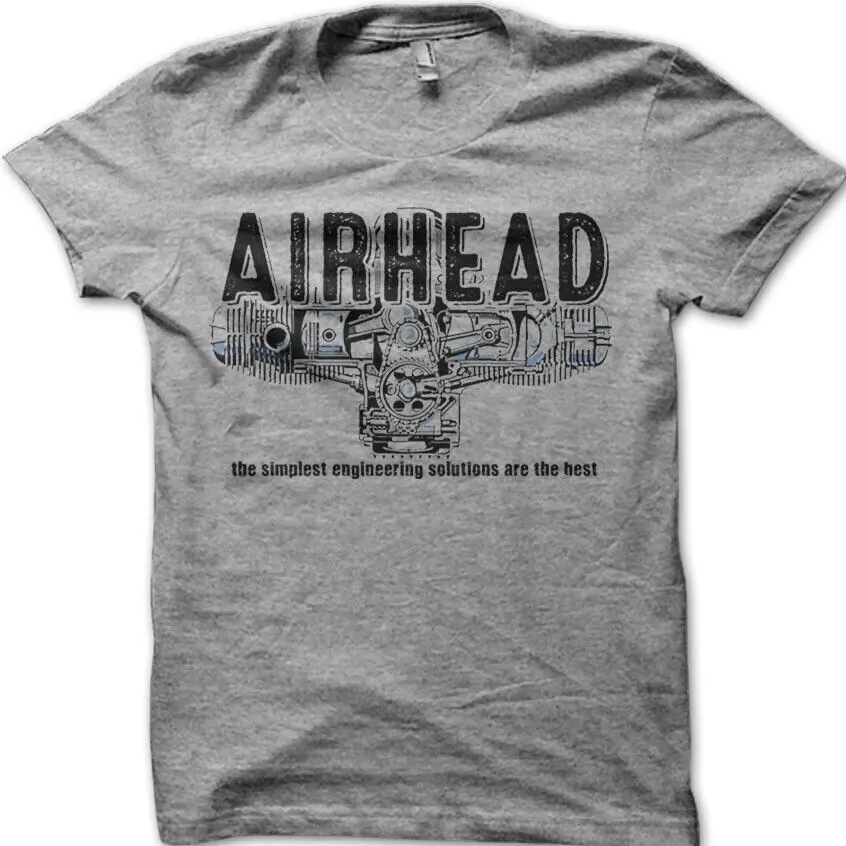 Airhead Boxer Flat Twin Engine Moto Biker R80 R 100 Gs T-Shirt 7005
