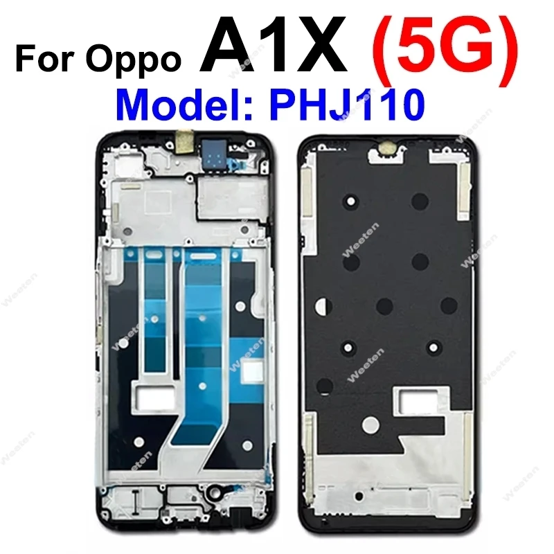 LCD 프레임 커버, OPPO A1 A1X A1k A2 A2X A3 A3S A5 A5S A7 A7X A8 A9 4G 5G 2019 전면 LCD 하우징 프레임 거치대 케이스 부품