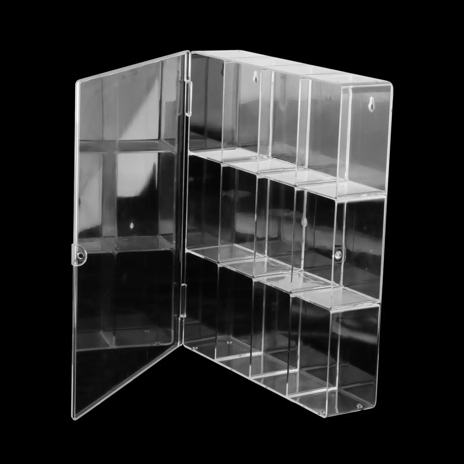 Clear Acrylic Display Case Organizer Showcase for Model Dolls Collectibles