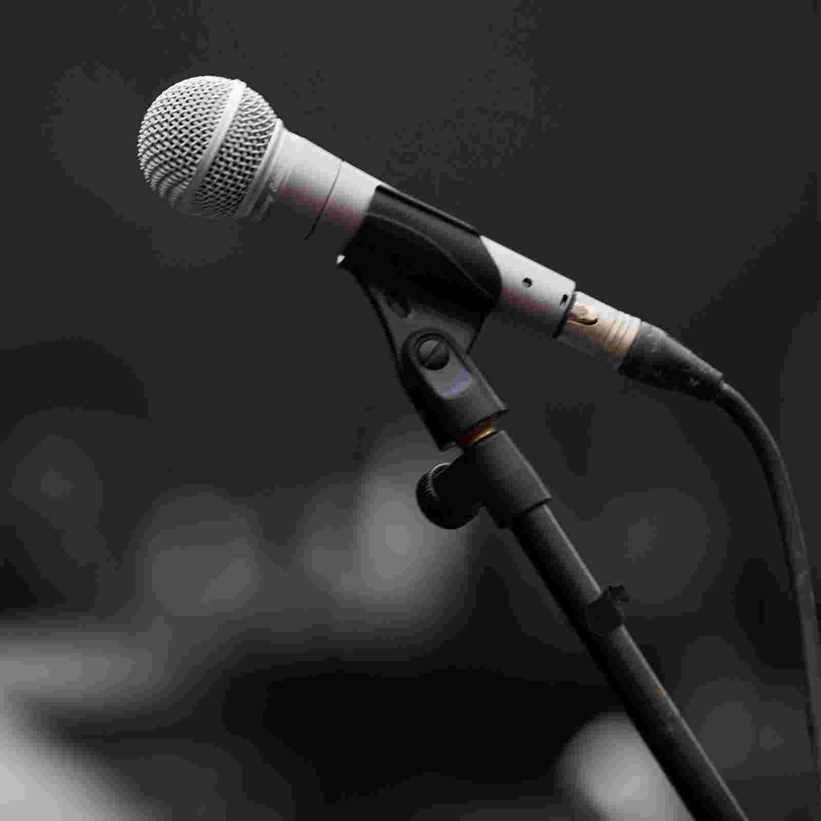 

20 Pcs Microphone Clip Thread Holder Cable Fixing Clips for Stands Plastic Wire Clamp Projector