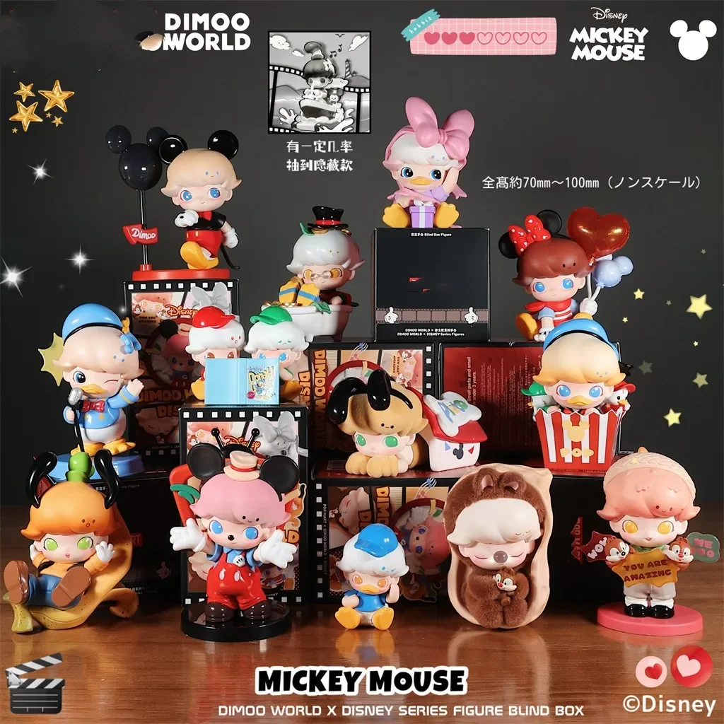 POP MART DIMOO WORLD X Disney Series Blind Box Toys Mystery Box
