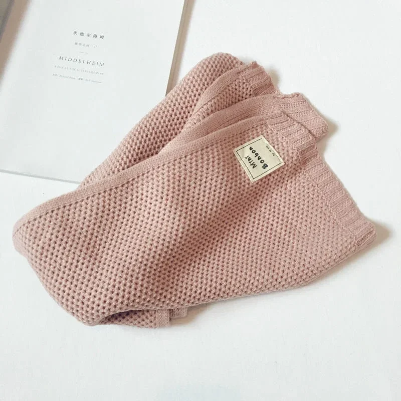 Kids Scarf Autumn Winter Fashion Children's Knitting Baby Bib Wool Knitting Winter Versatile Female Warm Girl Boy 4