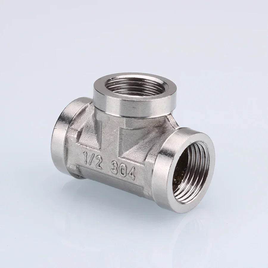 Pipe Fitting Water Pipe Fitting Hose Pipe Fitting Tee Adapter 1/2" 3/4" BSP Female Male Thread Tee Type Reducing Stainless steel Elbow Butt joint adapter Adapter Coupler Plumbing fittings