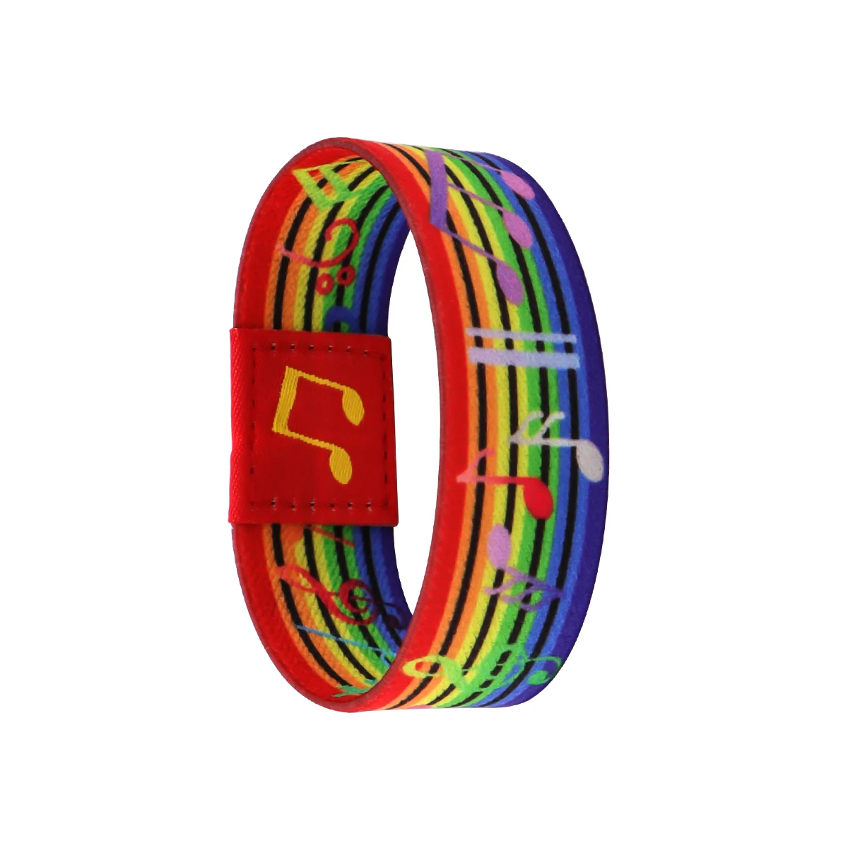 Rainbow Bracelet For Women Men Musical Notes Elastic Sports Wristband Fashion Bangles Jewelry Accessories Gifts - 4