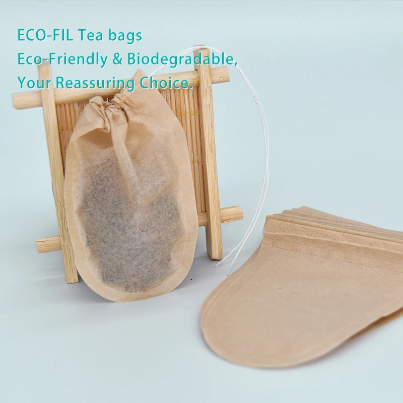 U Shape Coffee Bags With Art Bottom Personalize Label Tea Filters Per 50Pcs Packed in A Gift Box