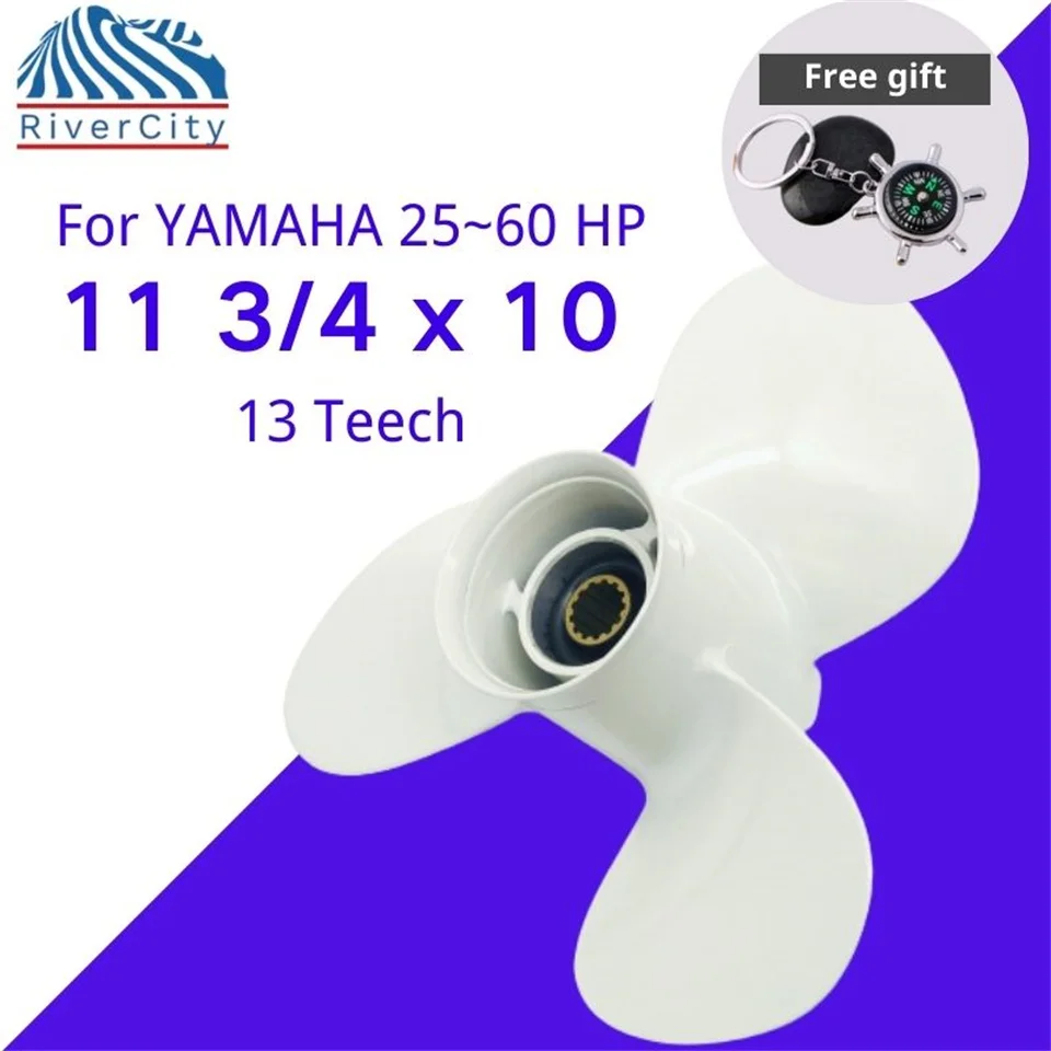 Outboard Propeller For Yamaha 25hp 40hp 45hp 48hp 55hp 60hp 11 3/4 *10