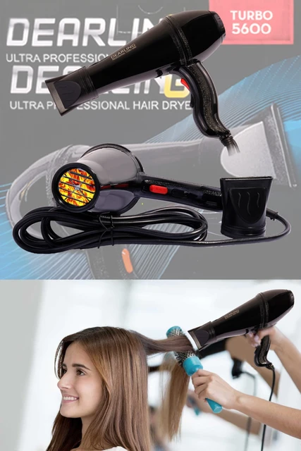 Seche Cheveux Professionnel 2300w Ionique et puissant et performant séche  avec 3 niveaux de température et 2 vitesses Fonction d'air Froid Salon