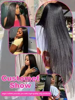 Extensions de cheveux humains naturels noirs brésiliens de 28, 30 et 40 pouces, qualité 12A, pour femmes 5