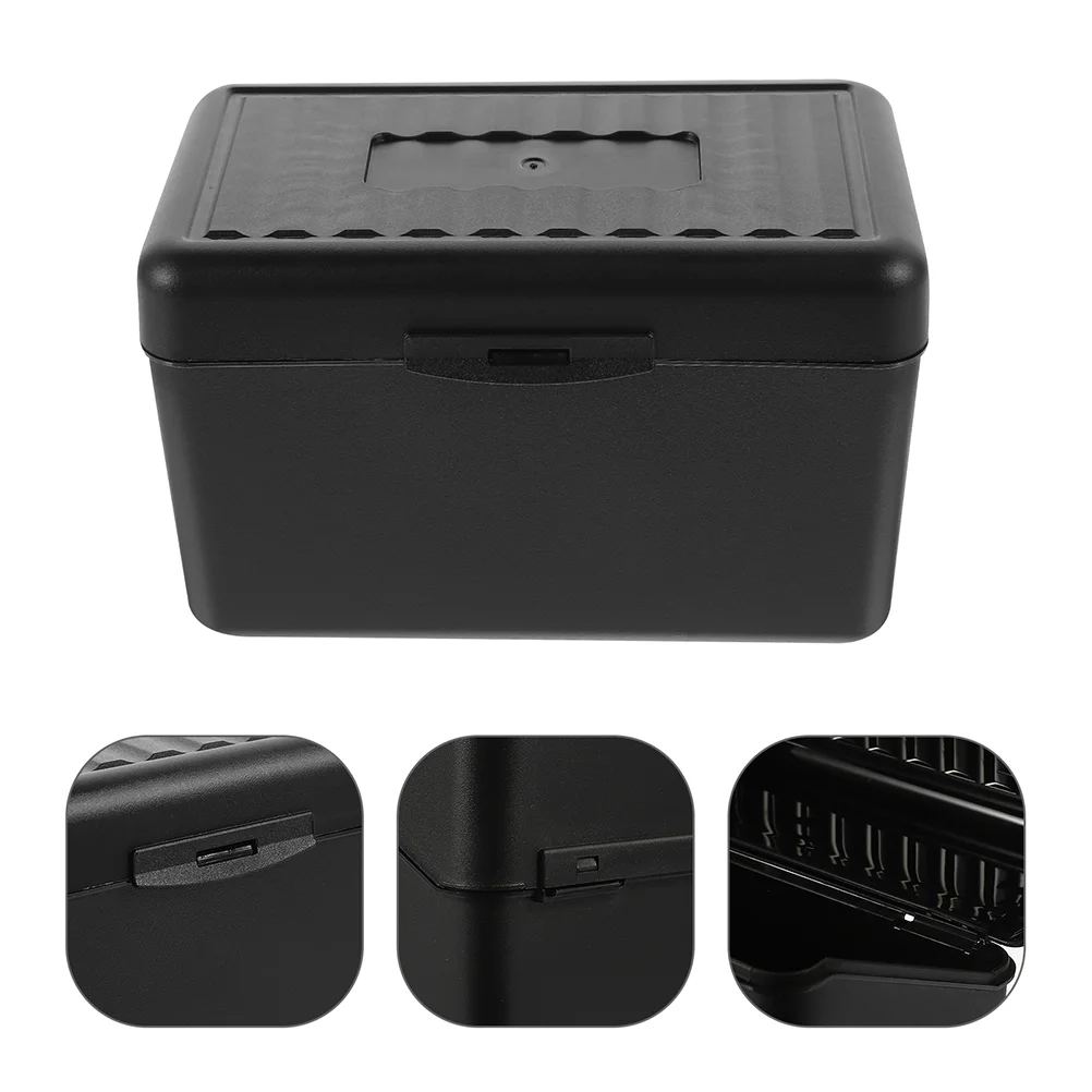 

2 Pcs Card Box Business Holder Organizer Convenient Case Cards Credit Container Display Office for Accessory Pp Index