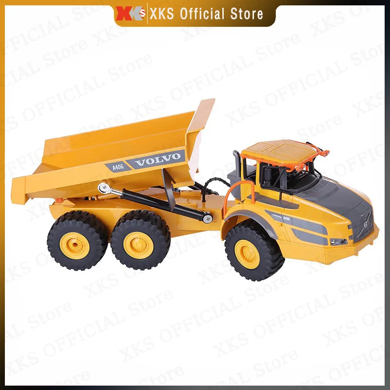 Double E E581 1/16 RC Truck 2.4G Remote Control Dump Truck Model LED Light Engineering Vehicle Electric Toy Car Gift for Boy 4