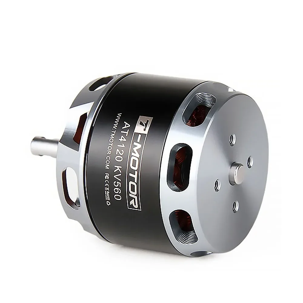 T-MOTOR AT4120 긴 샤프트 250kv 500kv 560kv 브러시리스 RC 비행기 전기 모터