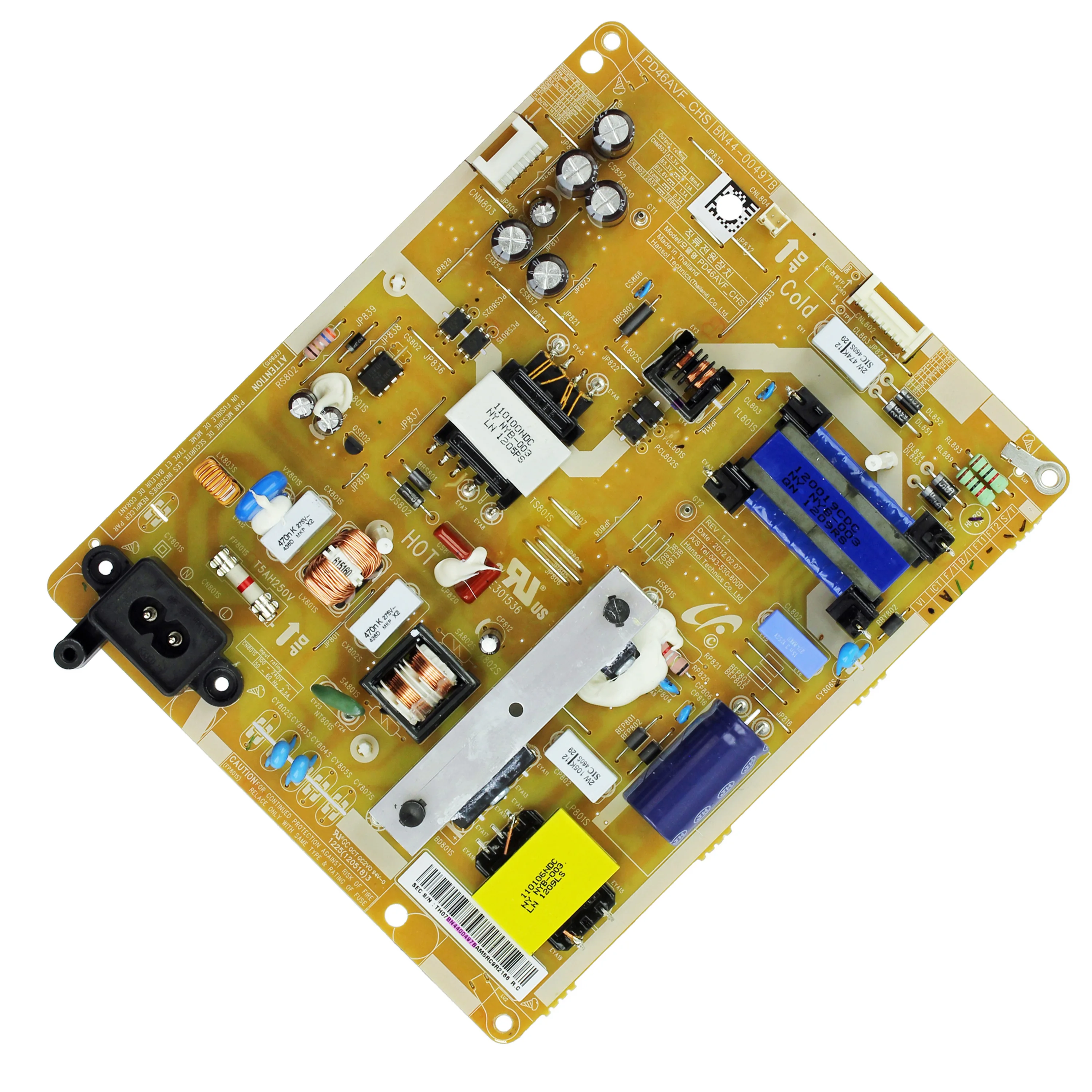 

BN44-00497A = BN44-00497B PSLF860C04A PD46AVF_CSM PD46AVF_CHS Power Board is for UA46EH5000R UE46EH5000W UN46EH5000F UN46EH5050F