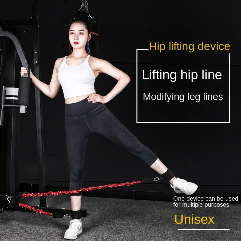 Ankle Resistance Band Glute Cord Cable Machine for Hip Home Workout Cable Kickbacks with Instructions & Carry Bag