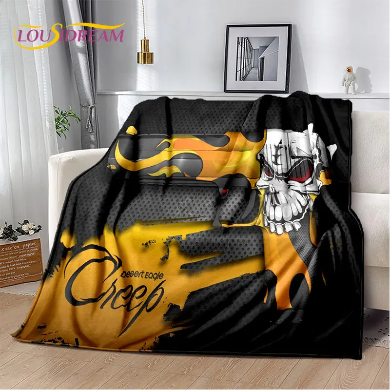 

CS,USP,AK,M4,AWP,Rifle Pistol Cartridge Gun Soft Plush Blanket,Flannel Blanket Throw Blanket for Living Room Bedroom Sofa Picnic