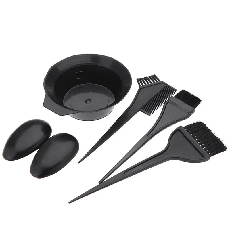 4-Piece Hair Coloring Tool Kit with Bowl and Brushes