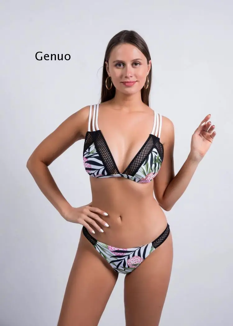 

Строка сетки комплект бикини с высокой купальник, пуш-ап, сексуальный женский купальник купальники Треугольники ванный комплект бикини бразильские микро-бикини набор