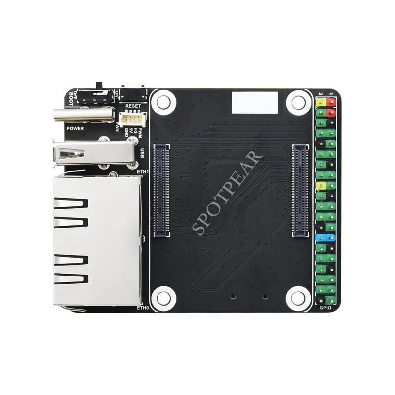 Raspberry pi Compute Módulo io Board Dual Gigabit Ethernet Mini Open-source Router - Imagem 6
