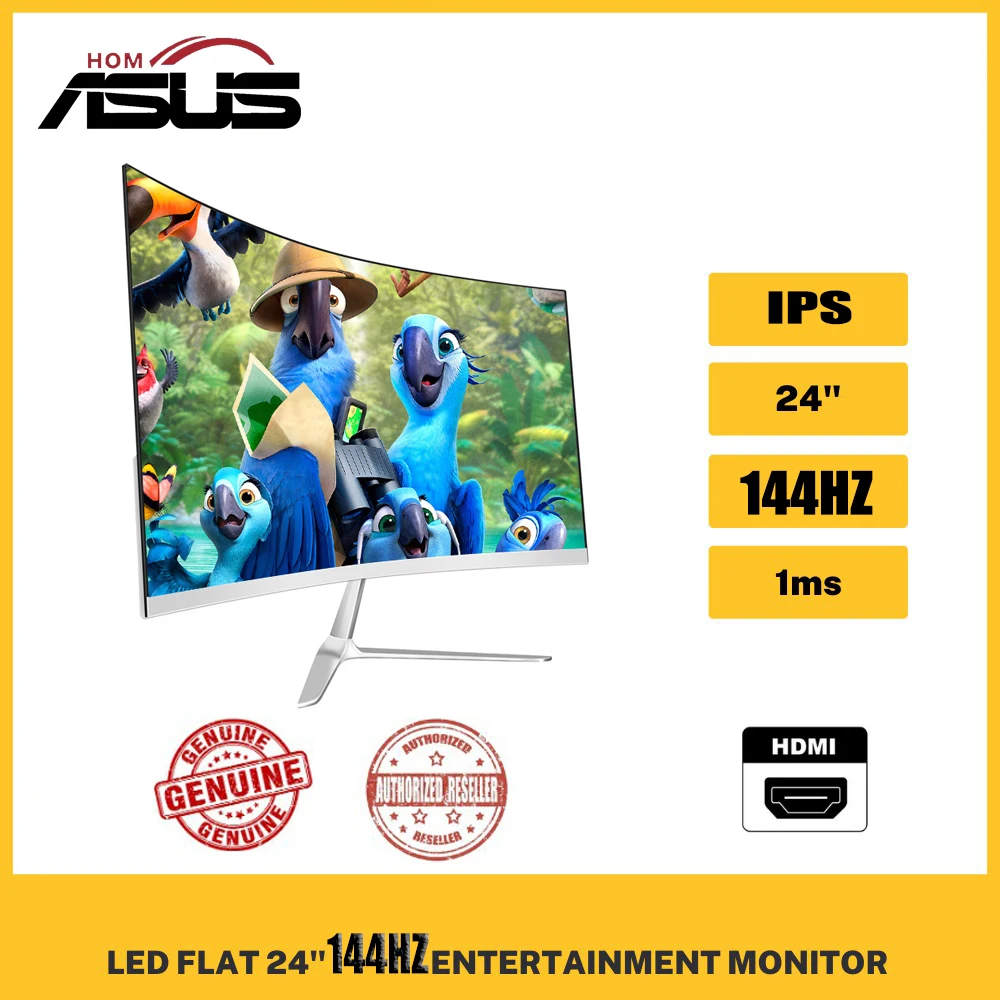 ASUSHOM New Shipping Free Shipping 24 Inch 144HZ Our shop OFFers the best service Monitor Computer Curved Mon Screen Display