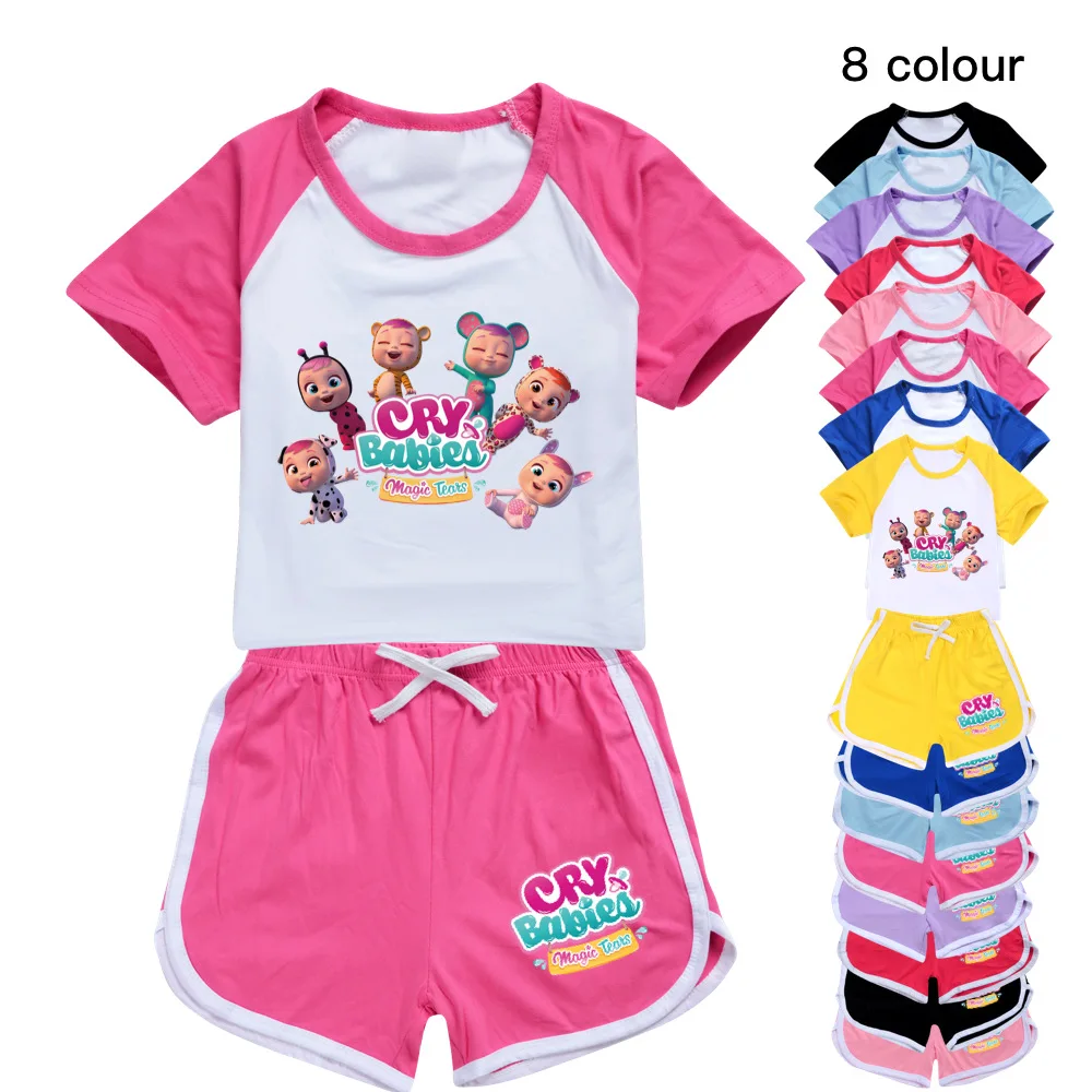 2022 Casual Baby Kids Sport Clothing Cute Cry baby Clothes Sets for