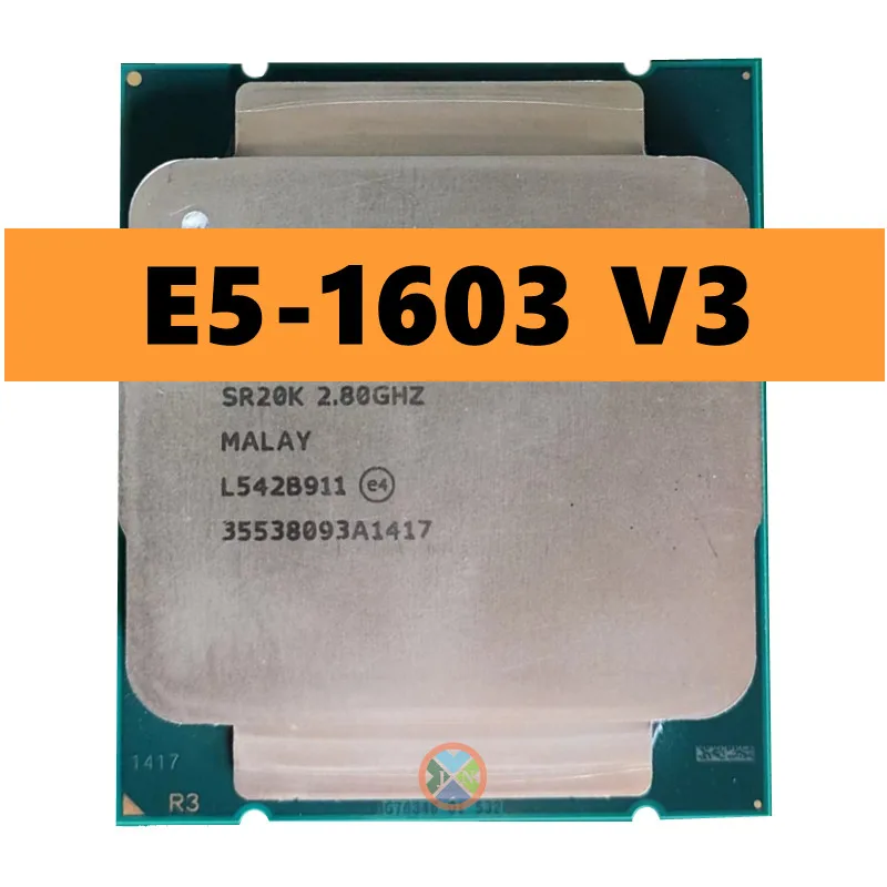 Xeon E5-1603V3 Cpu 2.8Ghz Quad-Core 10Mb 140W E5-1603 V3 E5 1603 V3 Lga2011-3 E5 1603 V3 Processore Spedizione Gratuita