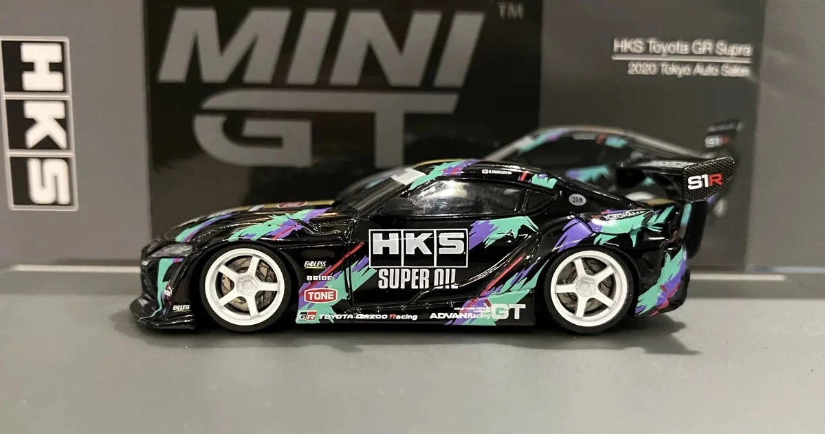 1/64 Nabes XChika  white Advan GT modified wheels 10.5mm attitude wheels 5