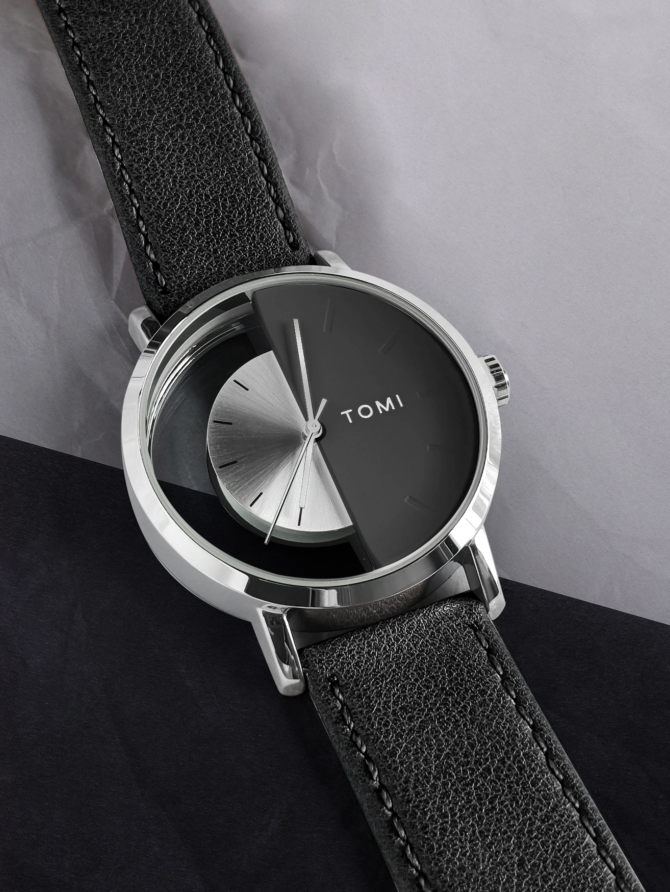 TOMI Fashion Simple Hollow Design Quartz Watch