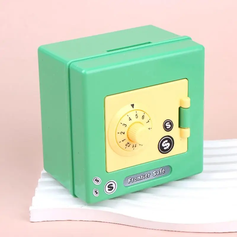 Mini tirelire à combinaison, coffre-fort pour enfants, boîte à monnaie à code rotatif, cadeau_voghion.com