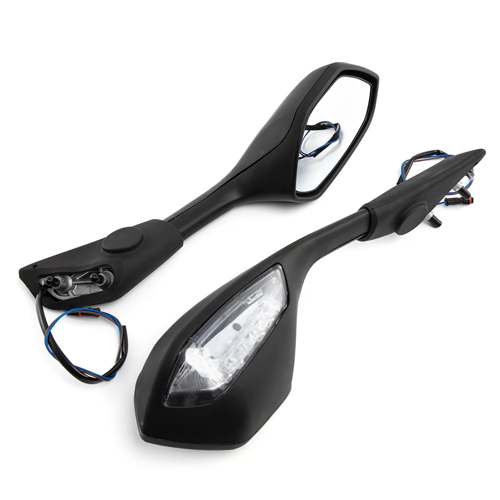 

Мотоциклетные зеркала заднего вида, фонари поворота, фонари для BMW S1000RR 2019-2022 2020 2021, черное левое и правое зеркало заднего вида