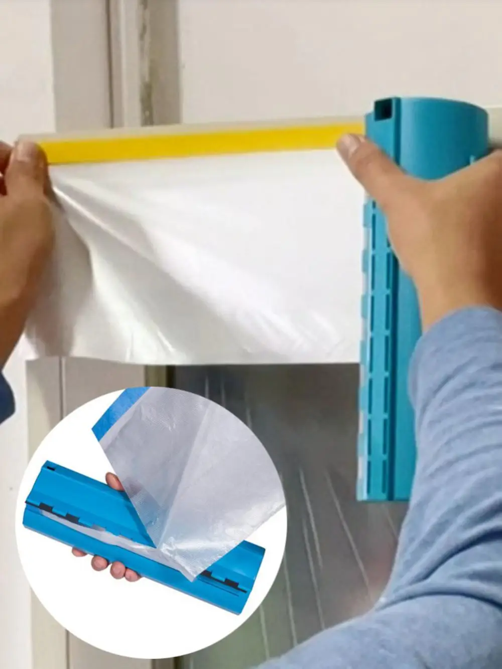 Description Picture 6 of itemPaint Protection Film Cutter With Spray Paint Masking Paper Painters Tool Masking Film Cutting Tool Adjustable Cutter Knife