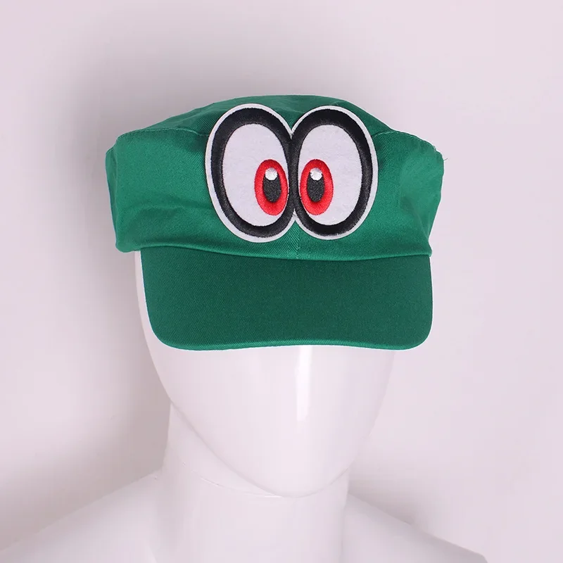 Cosplay Hat Game Super Odyssey Hat Adult Kids Anime Cosplay Caps Super Luigi Bros polyester flat top hat Hallowen Party Props