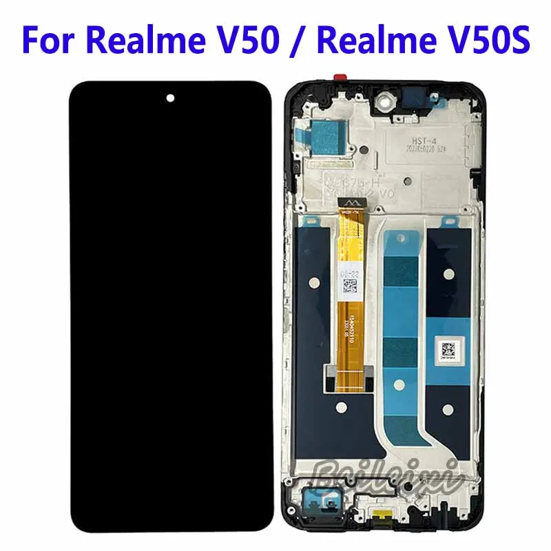 For Realme V50 V50s RMX3781 RMX3783 LCD Display Touch Screen Digitizer Assembly For Realme V50s