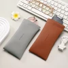 Glasses Case Women's Lychee PU Leather Glasses Storage Bag Automatic Closed Cover Soft Eyewear Pouch Data Cable Organiser 2024 6