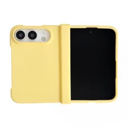 Luxury Dopamine Skin Feel Matte Phone Case - Shockproof Slim Front & Back Hard Cover - iPhone Duo (Yellow)
