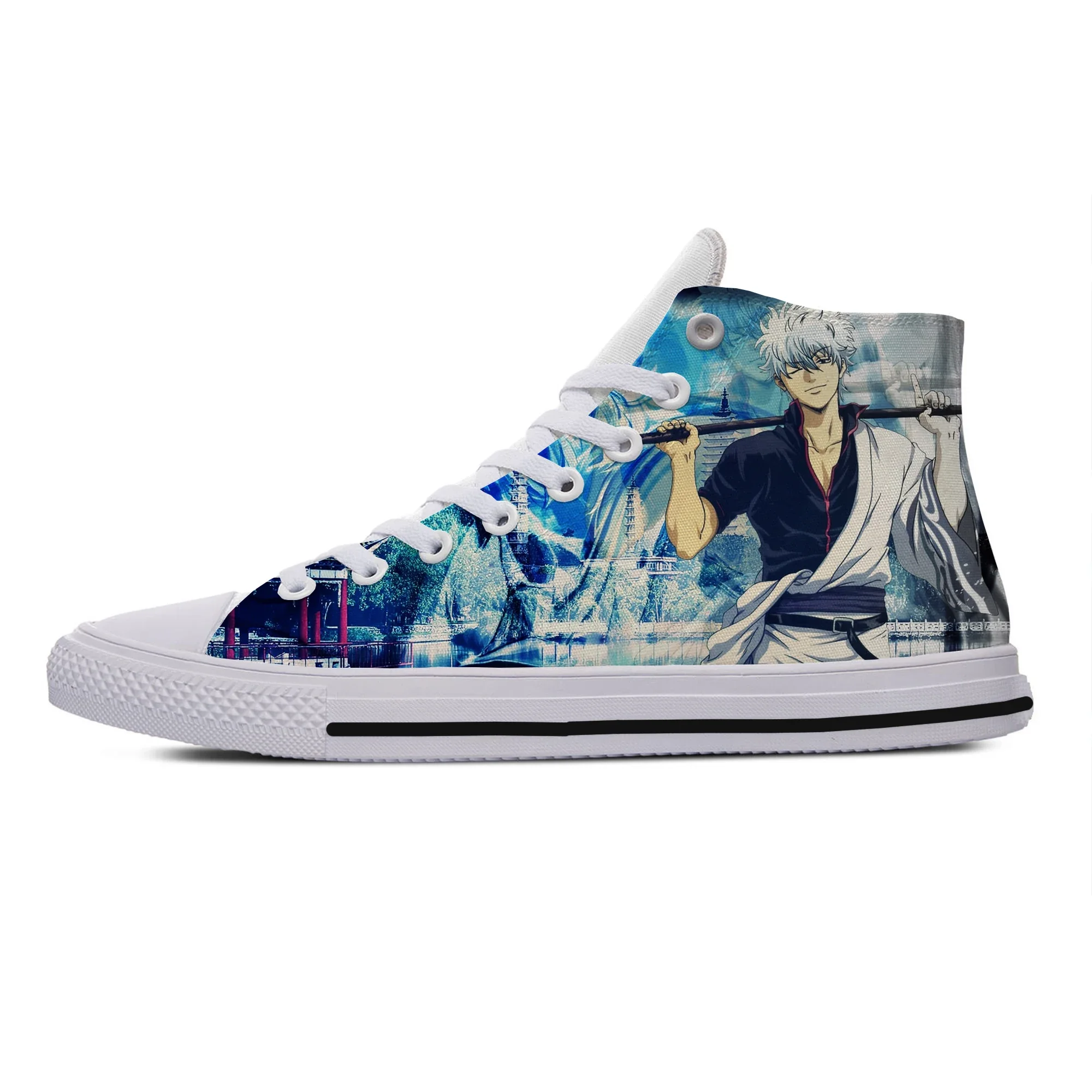Hot Cool Fashion Funny Summer Cartoon High Quality Sneakers Casual Shoes Men Women Anime Gintama High Help Classic Board Shoes