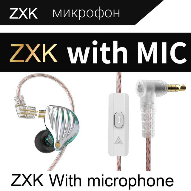 ZXK Wired Headphones With Microphone Bass Earbuds Stereo Sport Running HiFi Earphone Noise Cancelling Headset Music Monitor