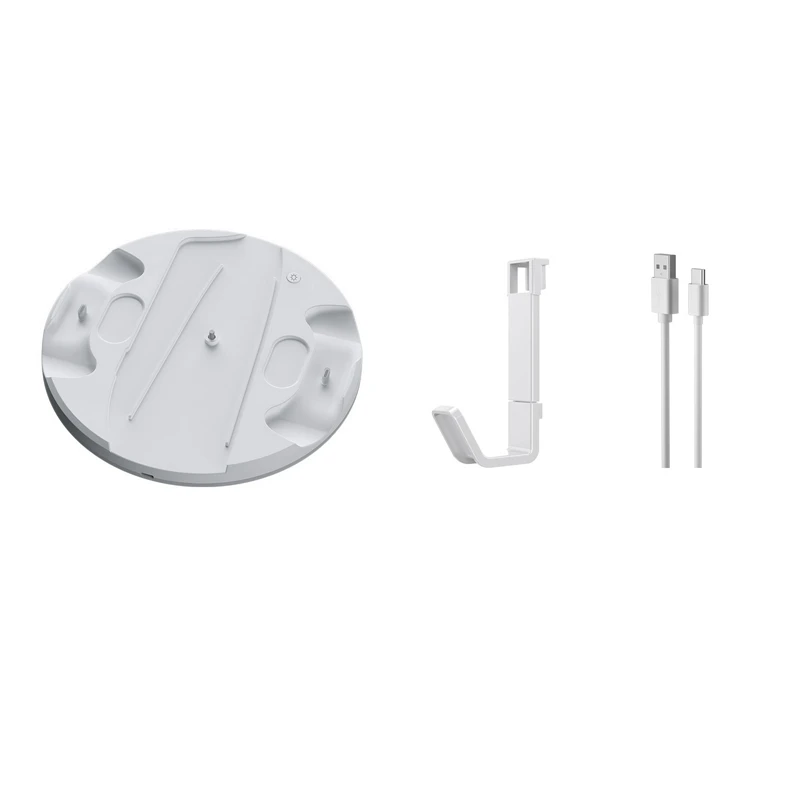 Per Ps5 Slim Console Storage Dock Con Rbg Light Handle Dock Charger + Hook Multifunzionale Comodo Dock Console Facile Da Usare