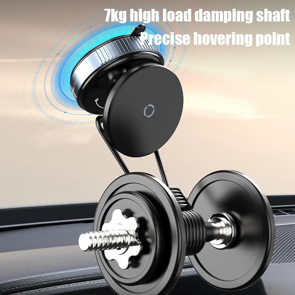 Magnetic Car Phone Holder Vacuum Suction Cup Stable Bracket
