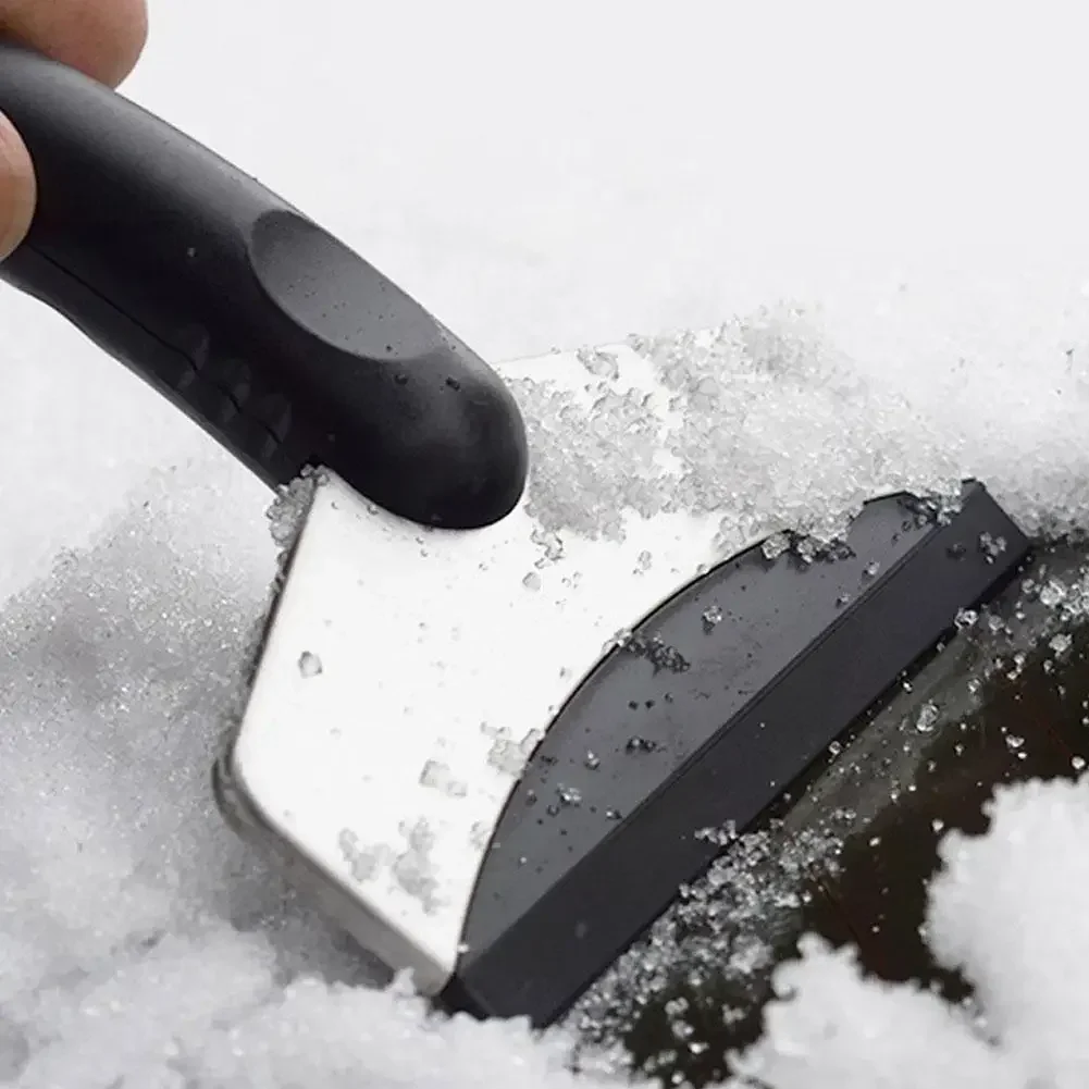 Snow shovel stainless steel ice scraper for car truck windshield and window glass snow removal tools winter accessories