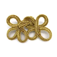 10-100 Pairs Gold & Silver Chinese Handmade Cheongsam Buttons Knot Fastener Closures DIY Sewing 2