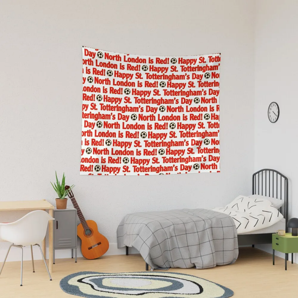 

Happy St. Totteringham's Day North London is Red Tapestry Tapestry Wall Hanging Decor For Room Decoration For Rooms