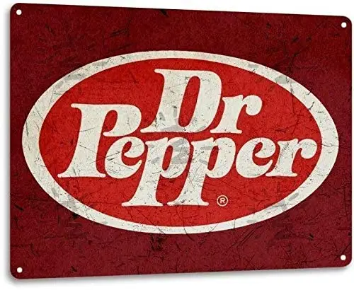 

Kexle Dr Pepper Soda Pop Store Advertising Vintage Look Retro Wall Decor Bar Metal Tin Sign 8x12in