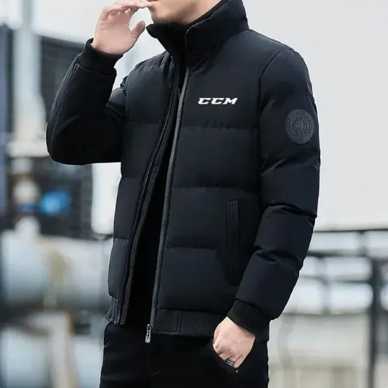 

Winter Casual Fashion Warm Fit Men's Down Thickened CCM Men Winter Warm Slim Fit Thick Bubble Coat Casual Jacket Outerwear